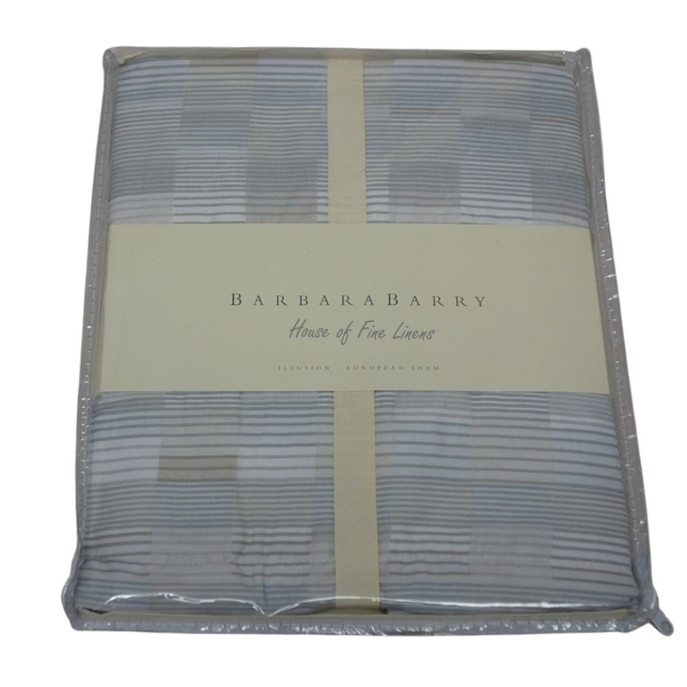Barbara Barry Illusion Euro Pillow Sham Quick Silver